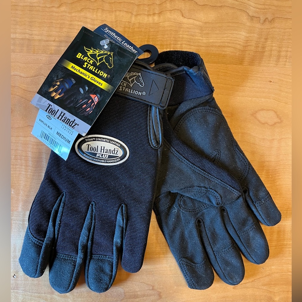 3 PAIRS 🔥 Black Stallion Tool Handz Plus Gloves Size medium NWT